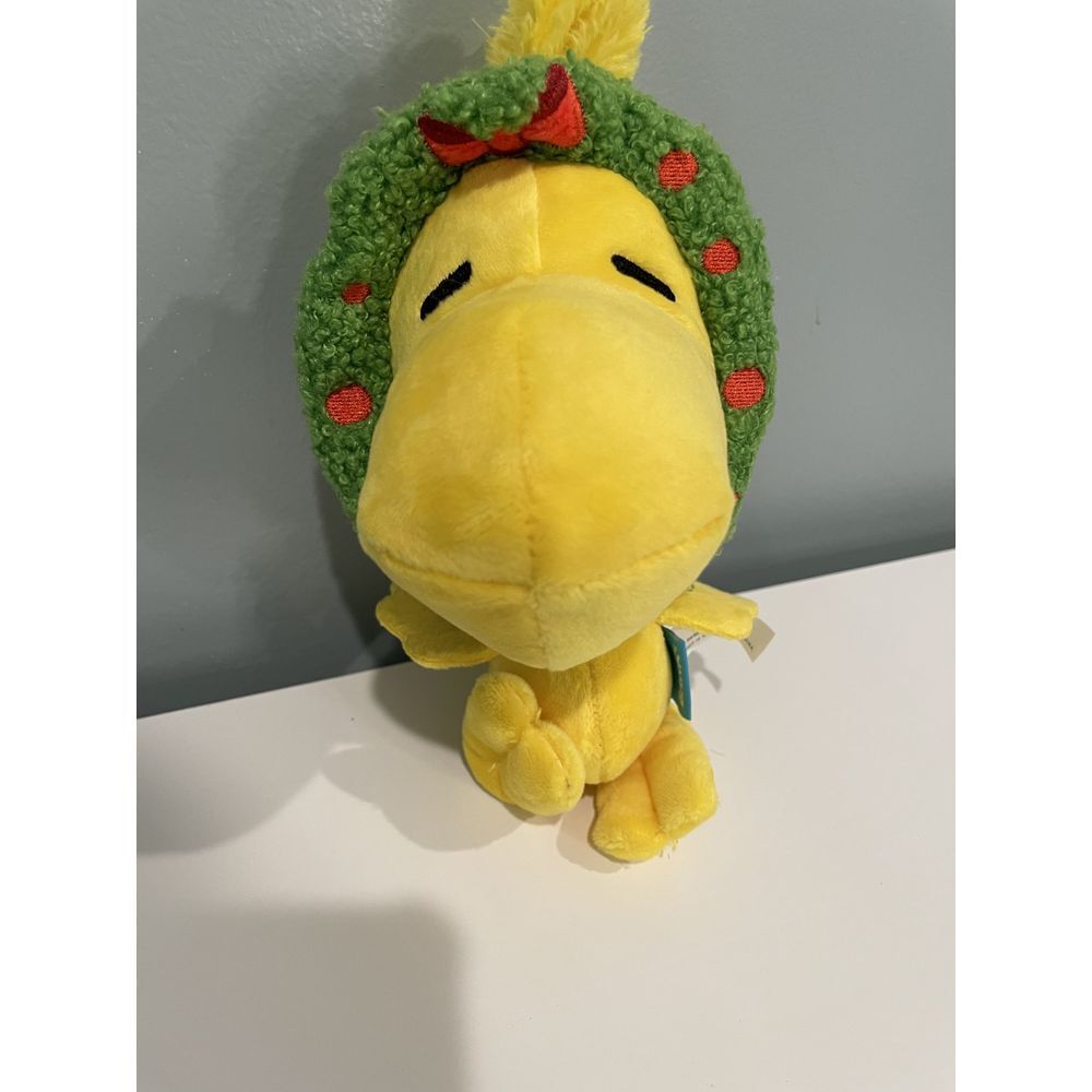BARK Woodstock Plush Christmas Holiday‎ Wreath Dog Toy